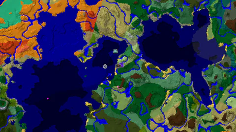 Flower Forest and Ocean Monument Near Spawn