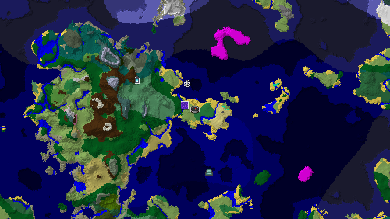 Flower Forest Spawn with Ancient City and Ocean Monuments