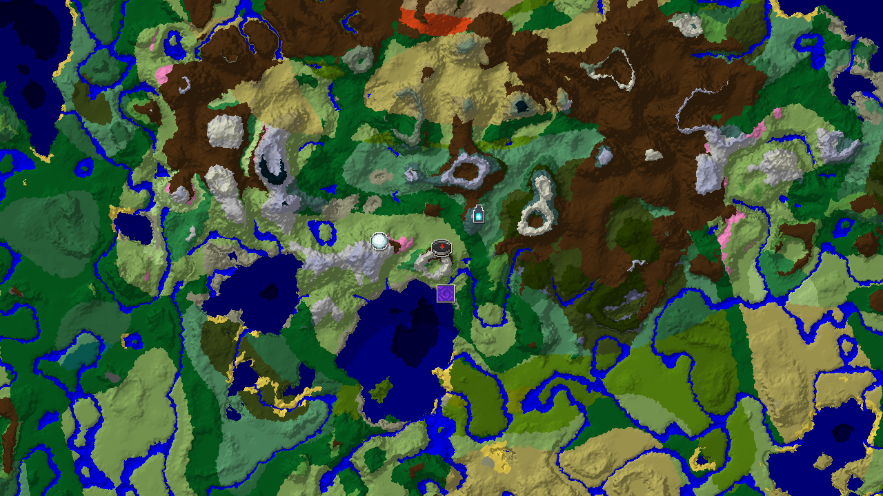Spawn in Snowy Peaks with a Nearby Ancient City