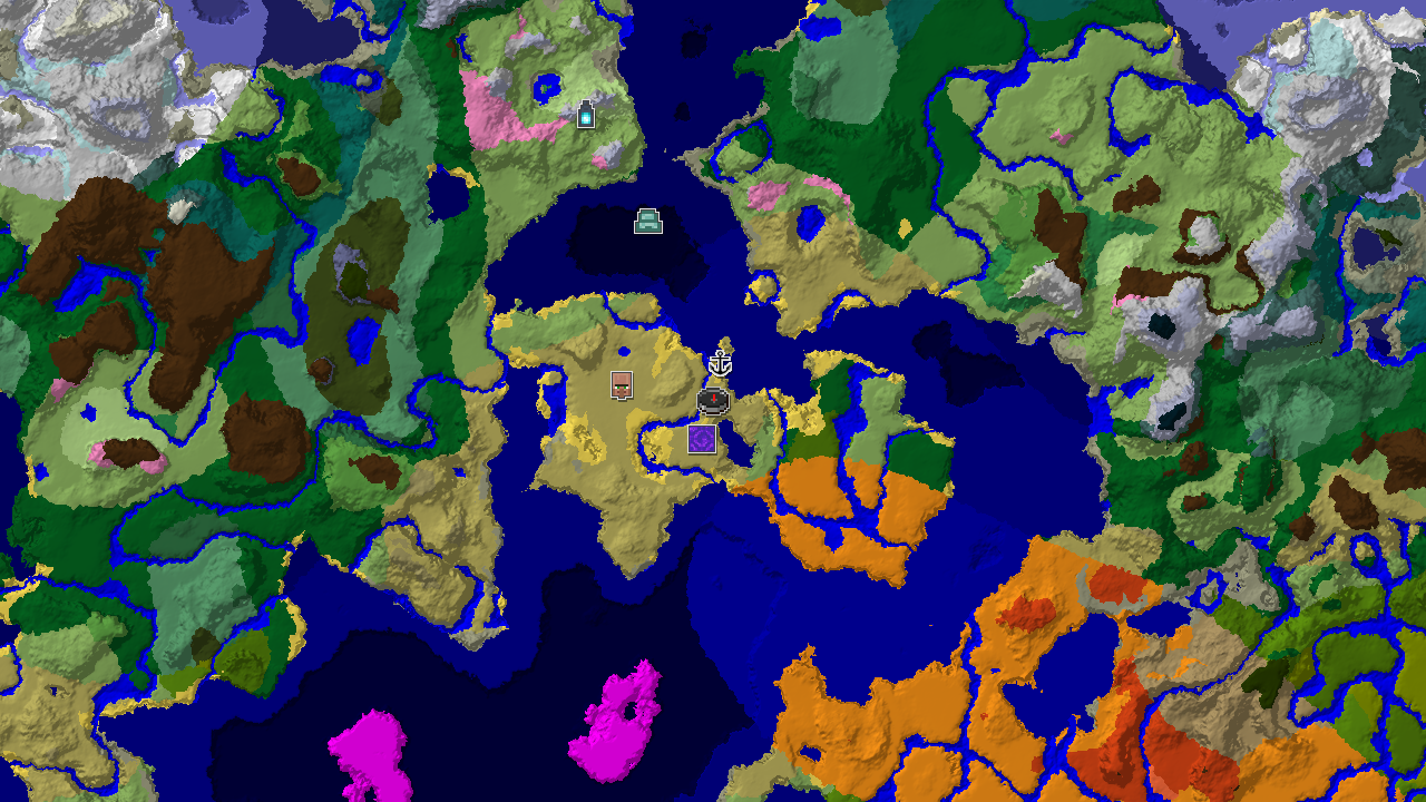 Savanna Start with a Nearby Ancient City and Ocean