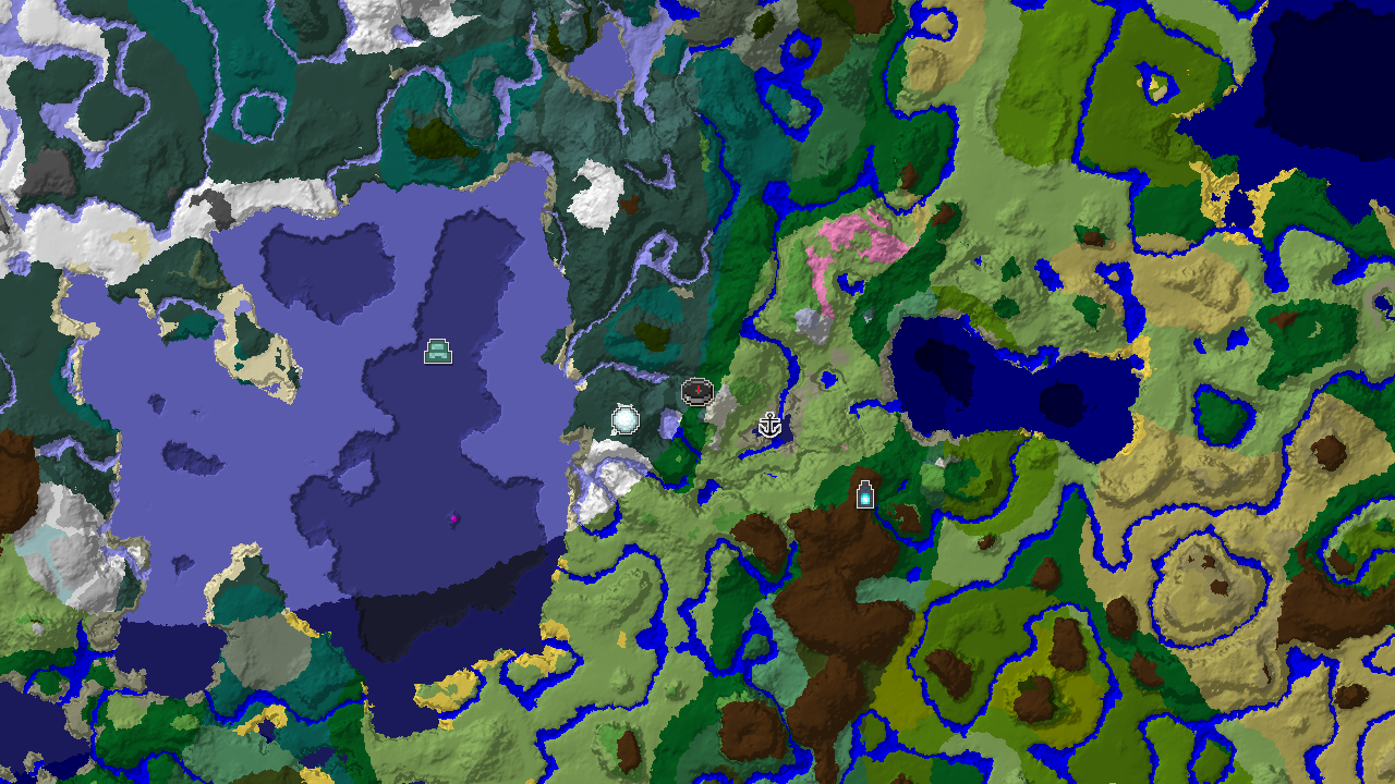 Ancient City Near Spawn in a Cold, Forested Land