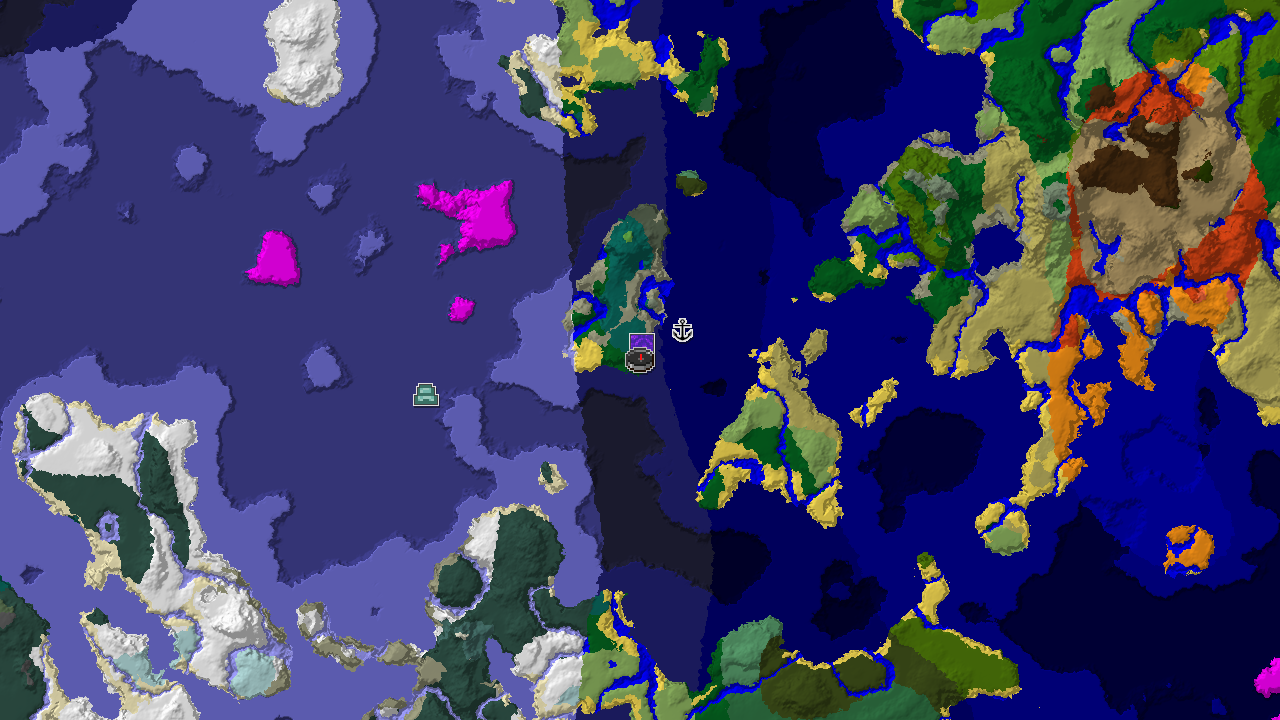 Spawn in Forest with an Ocean Monument Nearby