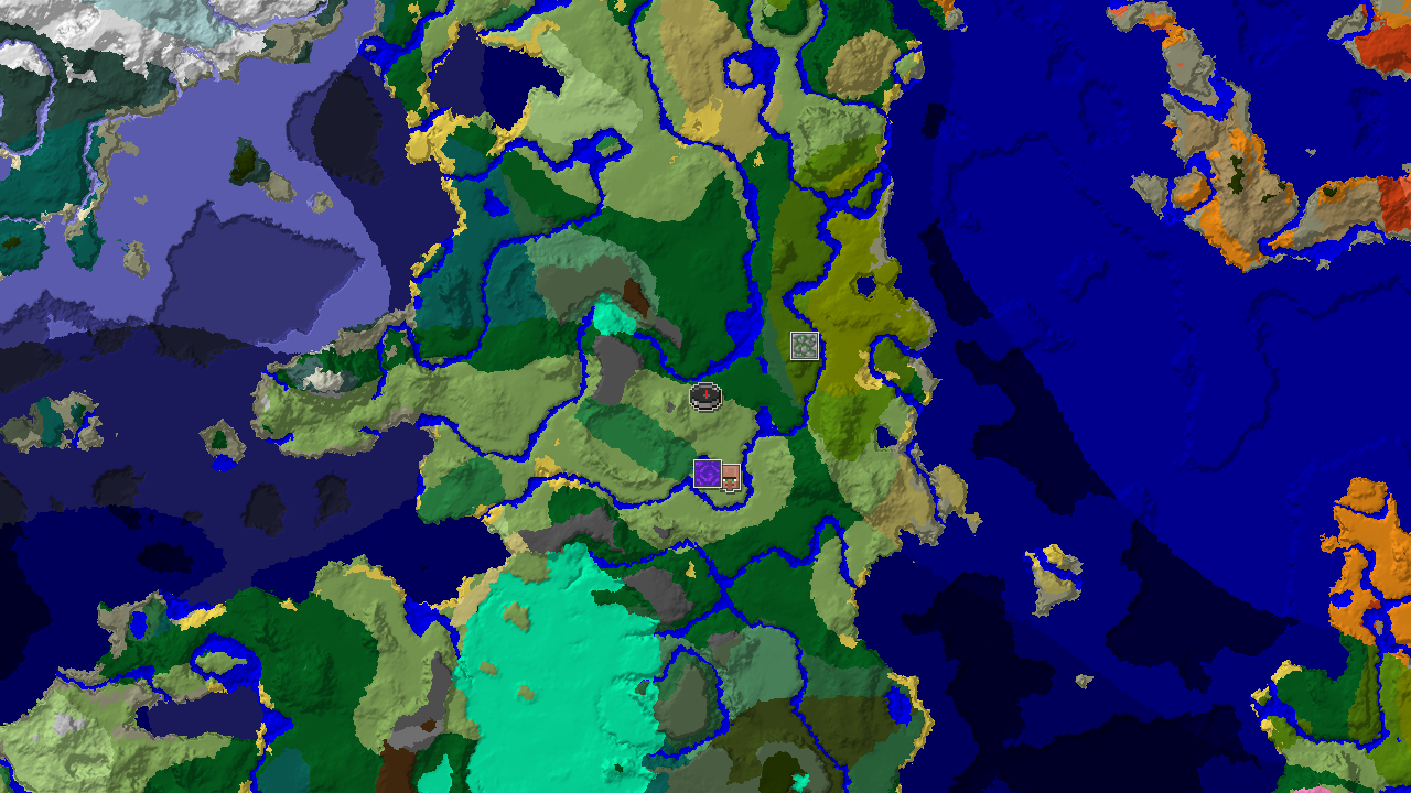 Spawn Near a Flower Forest and Jungle Temple