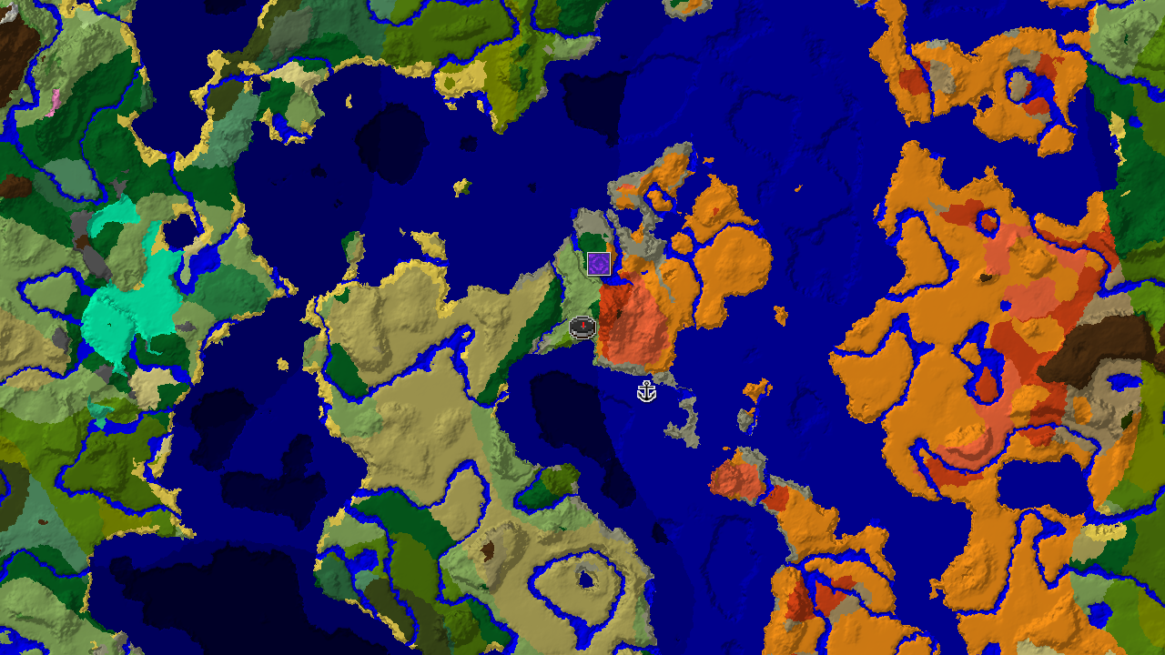 Eroded Badlands and Warm Ocean Near Spawn