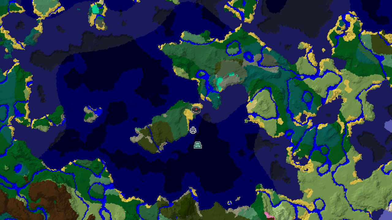 Ocean Monument Near Spawn in a Varied Ocean World