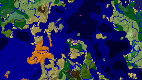 Jungle Spawn with Nearby Ocean Monument and Village