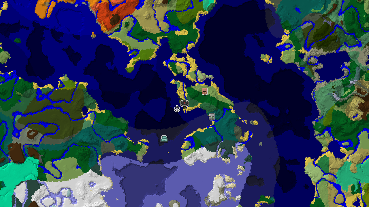 Ocean Monument Near Spawn in a Birch Forest World