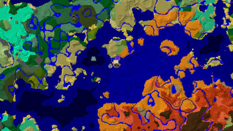 Desert Spawn with Nearby Structures and Warm Oceans