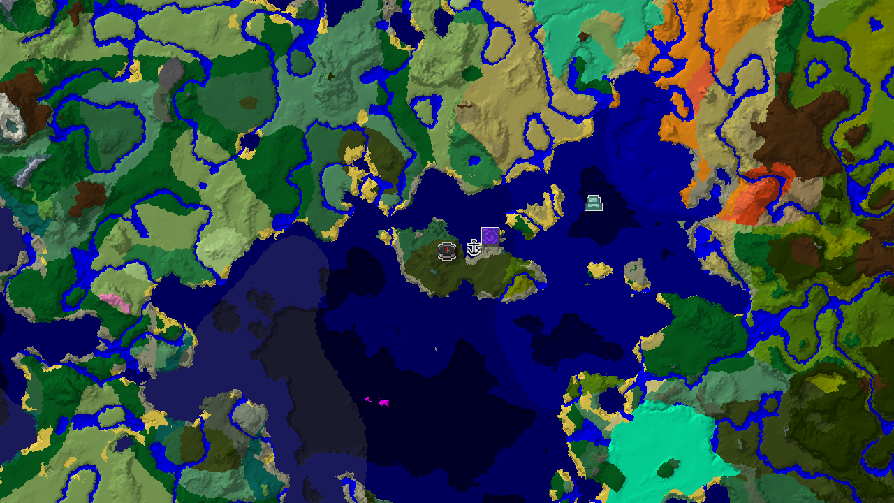 Dark Forest Spawn with Nearby Ocean Monument