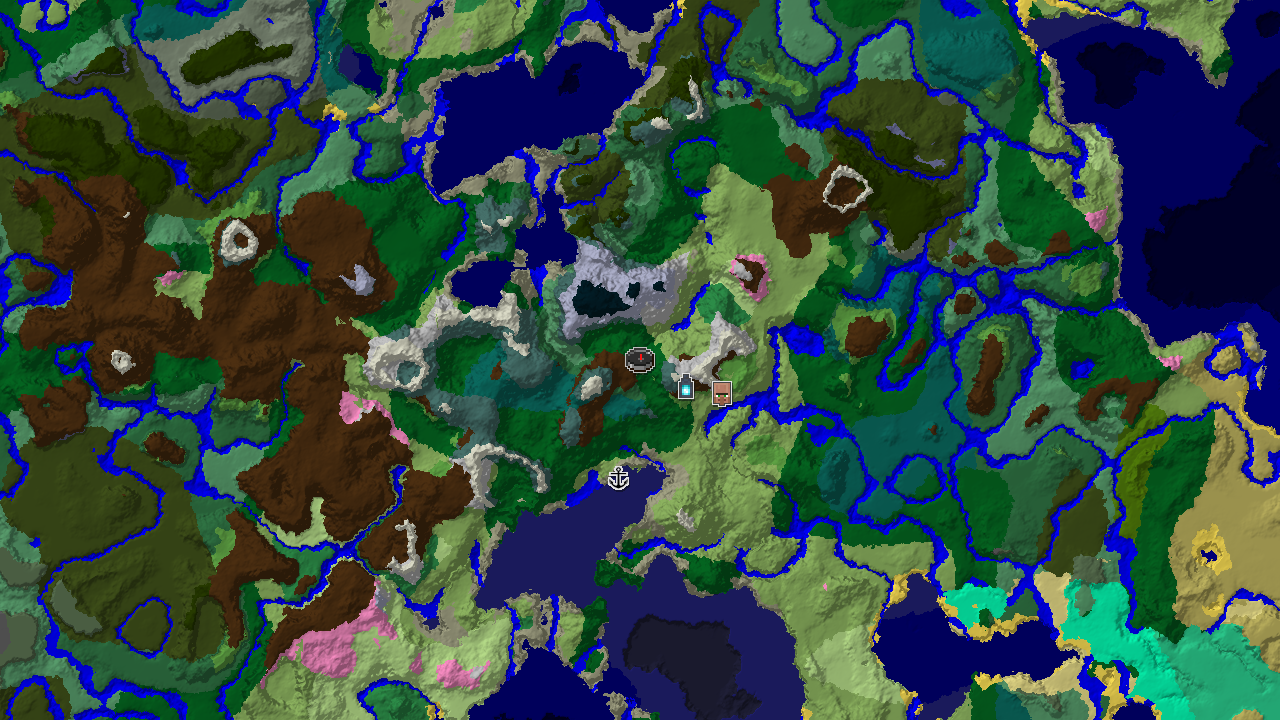 Ancient City Near Spawn in a Mountainous Forest