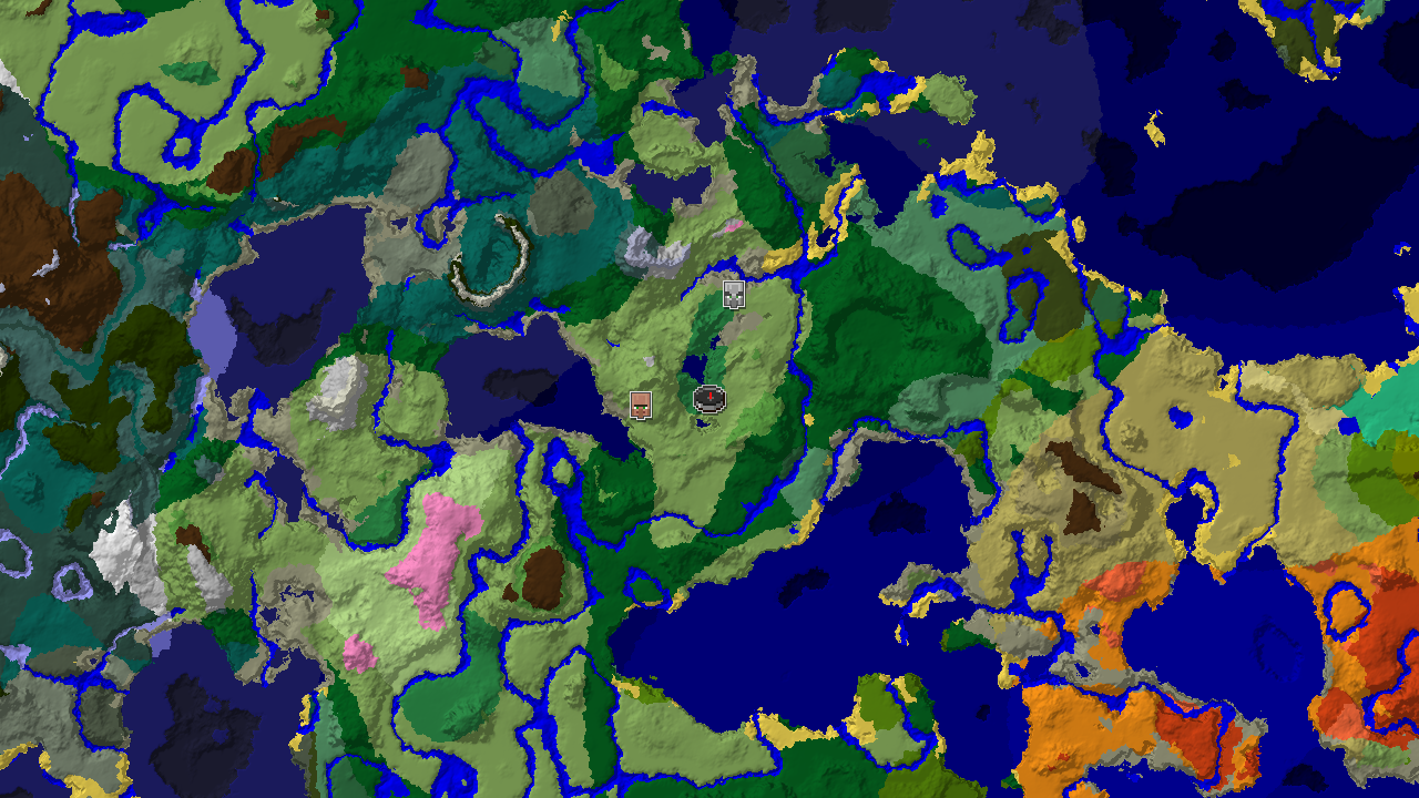 Flower Forest Spawn with Nearby Village and Outpost