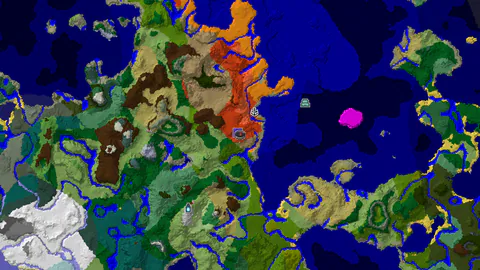 Spawn in Badlands with Rare Eroded Peaks Nearby
