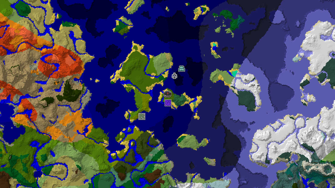 Jungle Spawn with Ocean Monument and Jungle Temple Nearby
