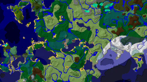 Waterside Village and Icy Plains