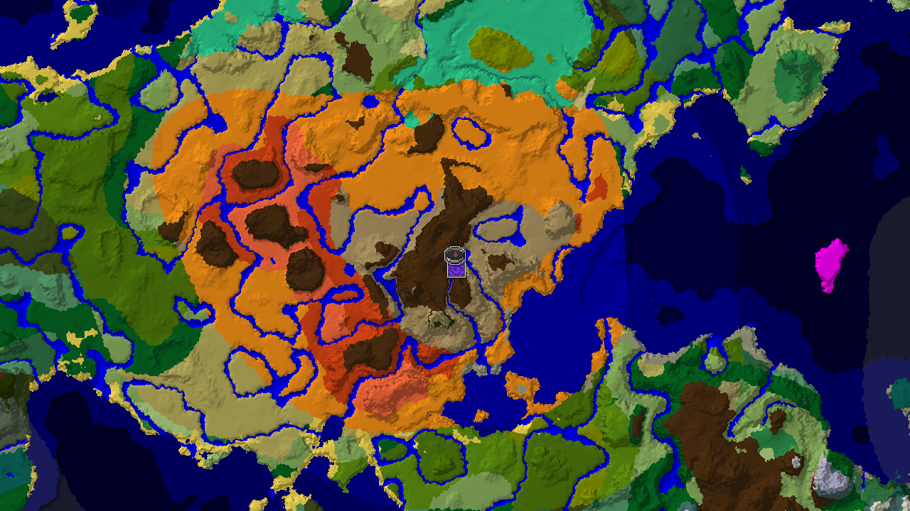 Wooded Badlands Start With Diverse Biomes Nearby