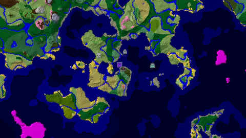 Dark Forest Spawn with Nearby Ocean Monument