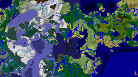 Spawn in Taiga with 19 Biomes in Reach
