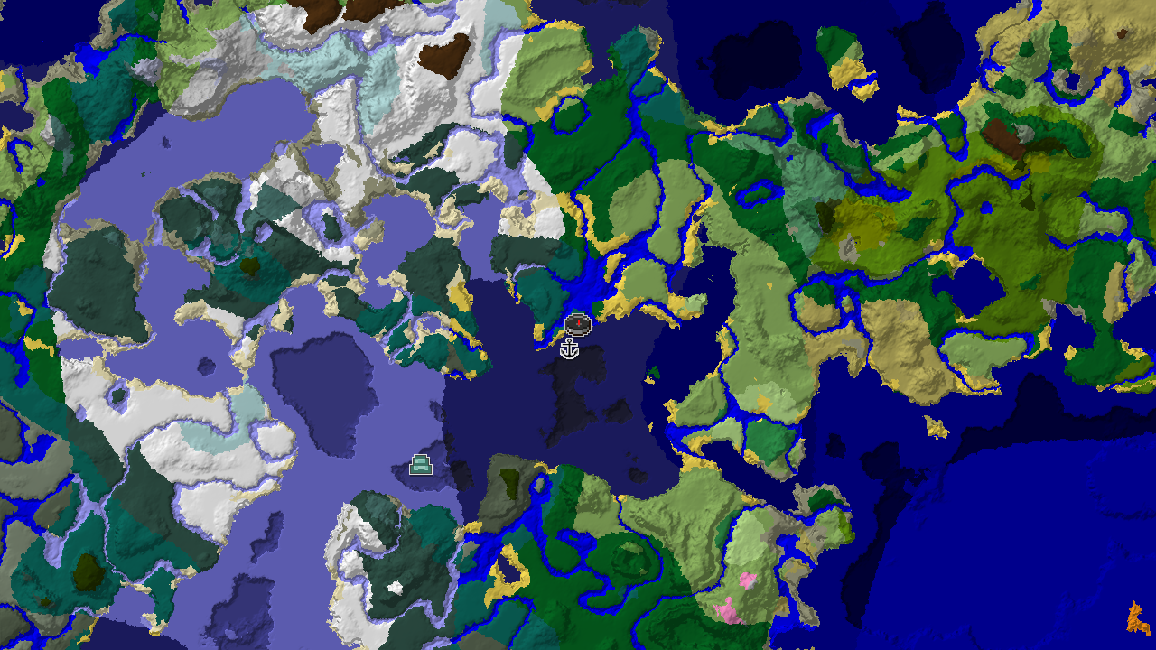 Spawn in Taiga with 19 Biomes in Reach