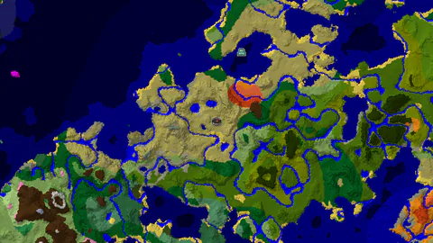 Savanna Spawn with a Nearby Ocean Monument