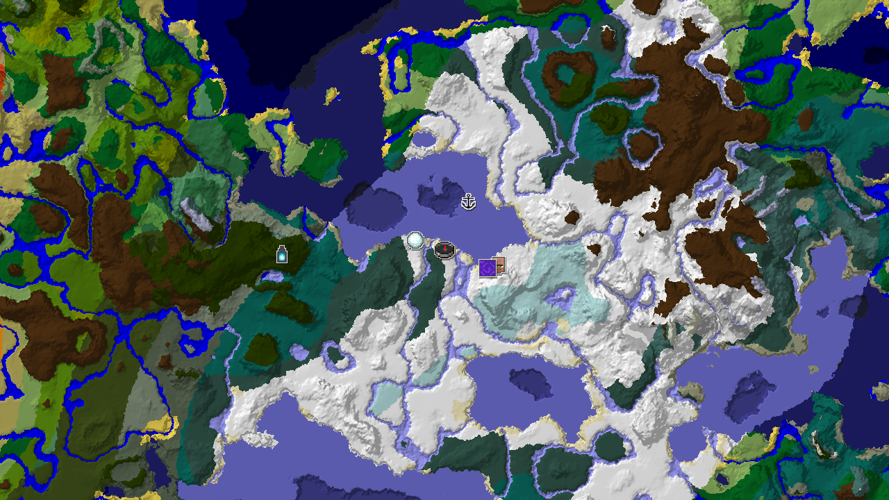 Ice Spikes and Ancient City Near Snowy Spawn