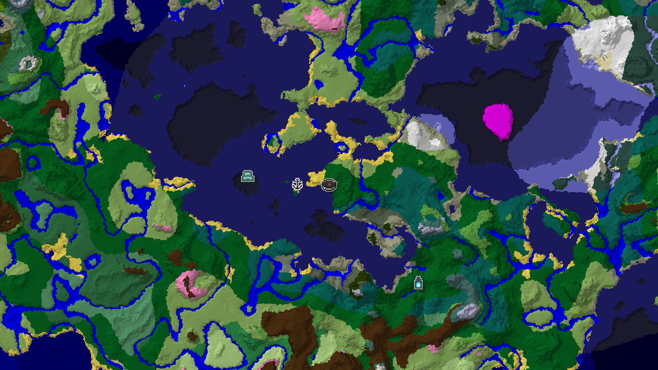 Ancient City Near Spawn in a Forest and Ocean World