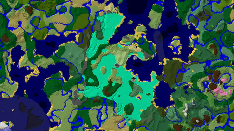 Swamp Spawn with Nearby Flower Forest and Shipwreck