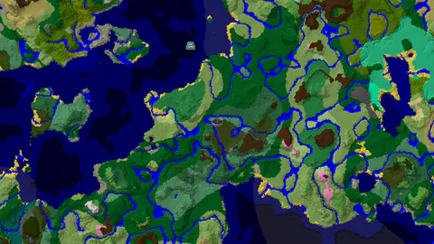 Spawn in Old Growth Birch Forest, Ocean Monument Nearby