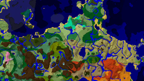 Savanna Spawn with a Nearby Flower Forest and Village
