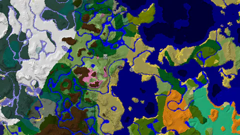 Coastal Spawn with Shipwreck and Varied Biomes