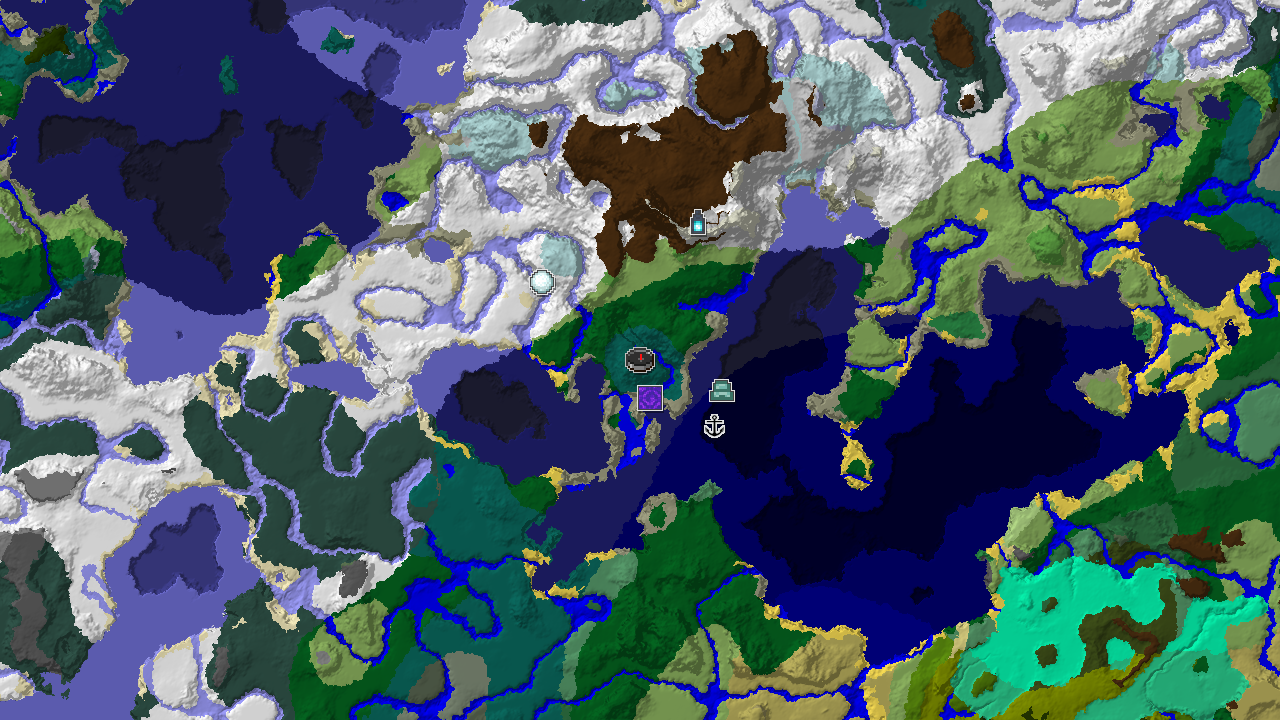 Ice Spikes and Ancient City Near a Taiga Spawn