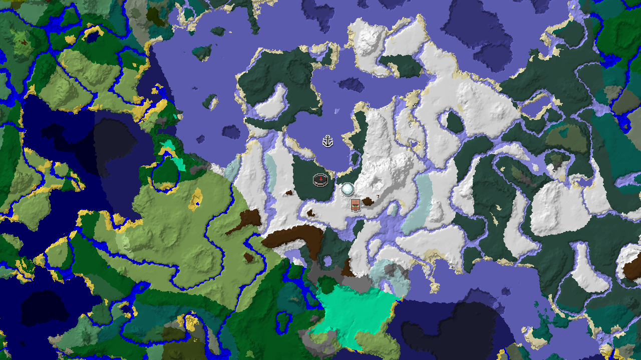 Igloo and Ice Spikes Near Spawn in a Frozen World