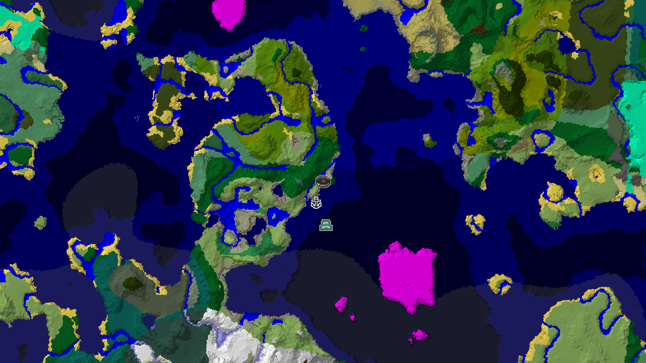 Ocean Monument Near Spawn in a Lush Coastal World
