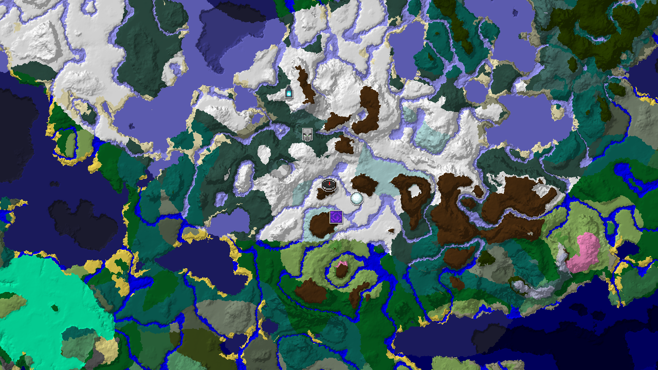 Spawn in Snowy Plains, Ancient City Nearby