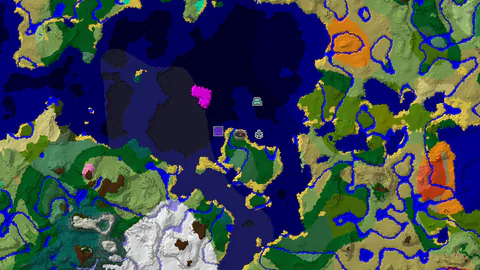 Ocean Monument Near Spawn with Diverse Biomes