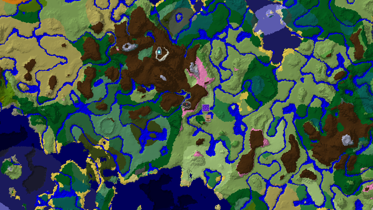 Cherry Grove Spawn with Nearby Villages and Ancient City