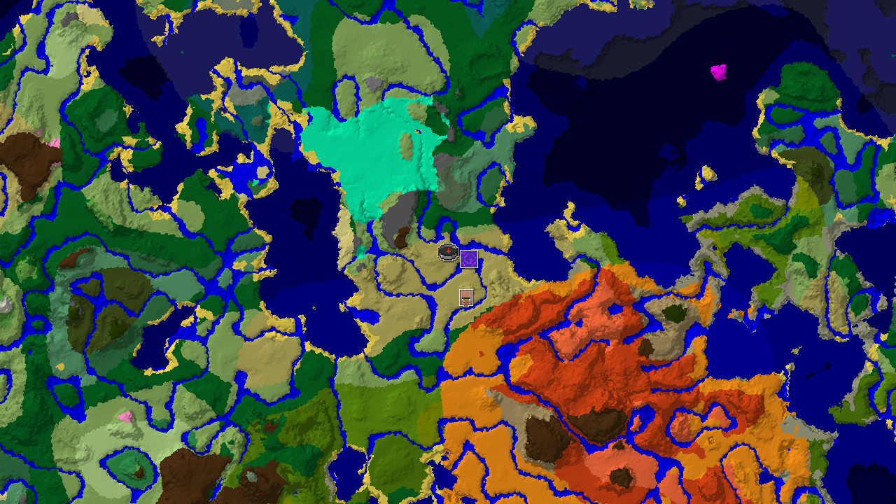 Savanna Spawn with a Nearby Waterside Village