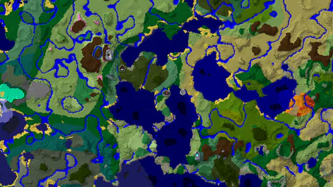 Woodland Mansion Near Spawn, Lush Biome Variety