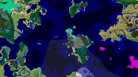 Ocean Monument Near Spawn in Old Growth Birch Forest