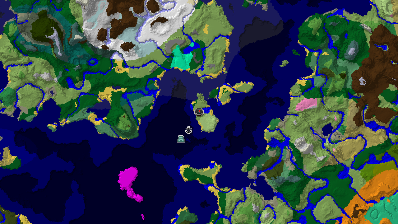 Ocean Monument Near Plains Spawn With Ice Spikes