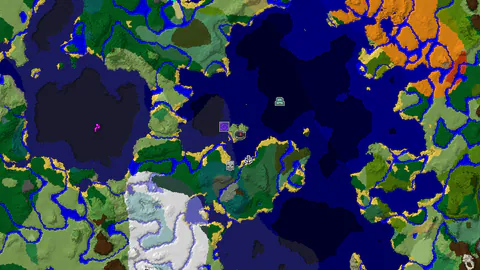 Spawn in Plains with a Close Ocean Monument