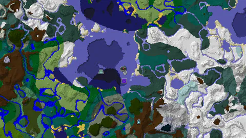 Snowy Taiga Survival Island at Spawn