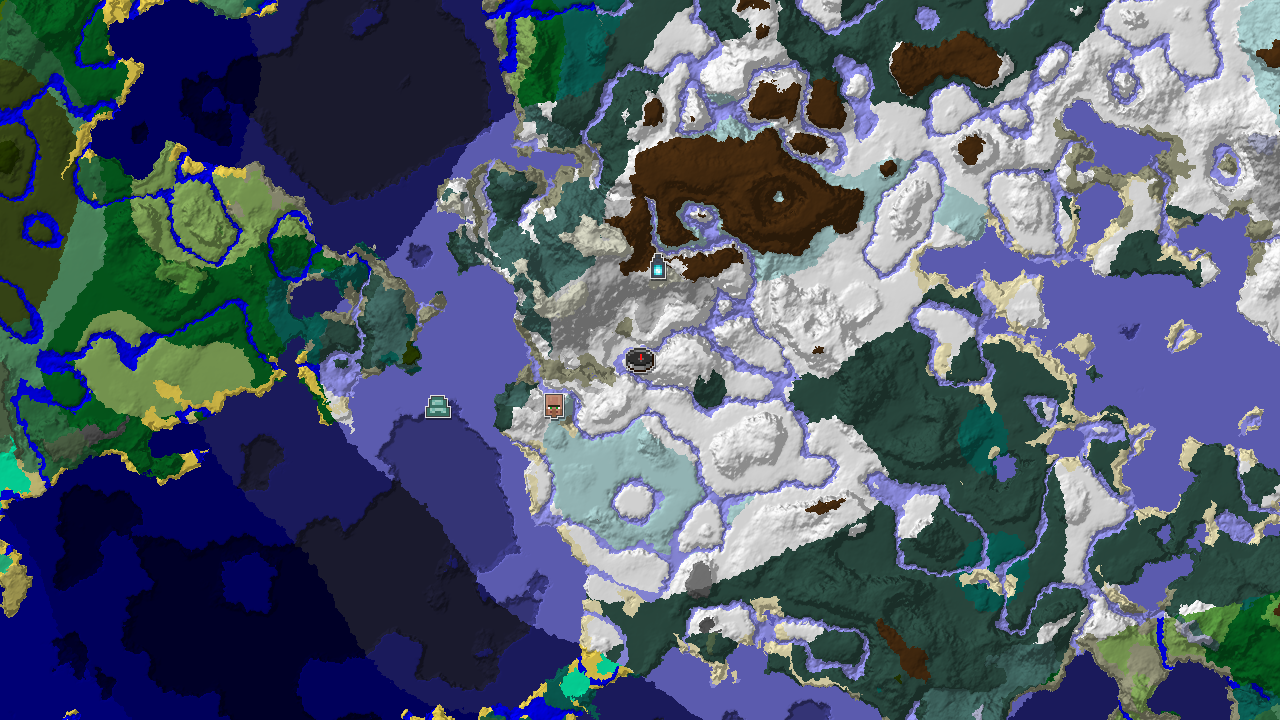 Spawn Amidst Icy Biomes with a Nearby Ancient City