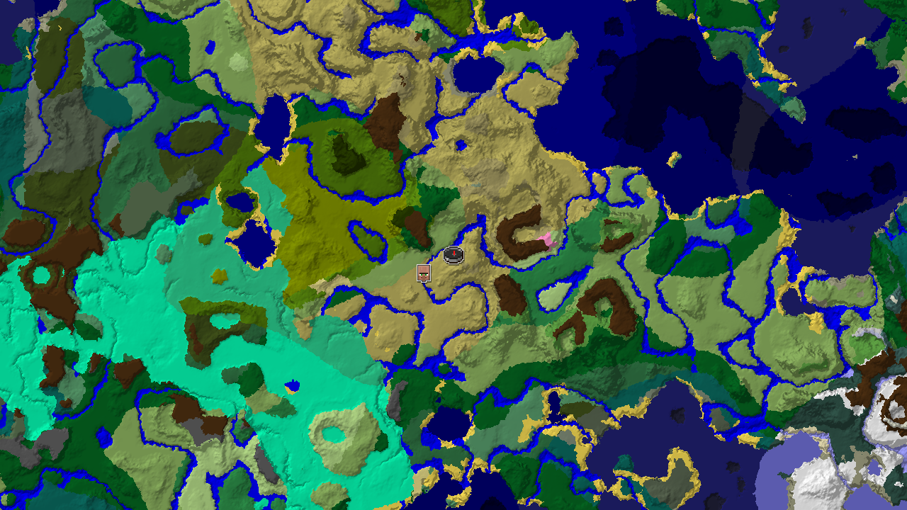 Savanna Spawn with a Waterside Village Nearby
