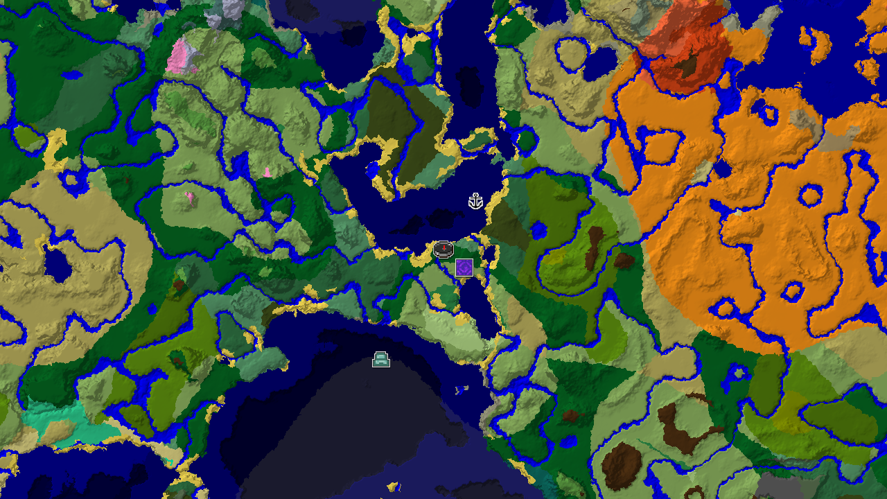 Ocean Monument and Jungle Near Forest Spawn