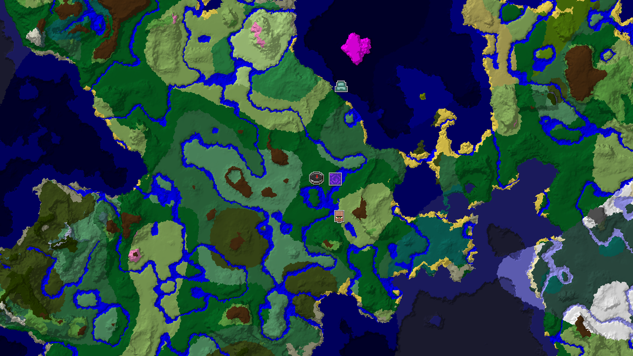 Forest Spawn with Nearby Ruined Portal and Ocean Monument