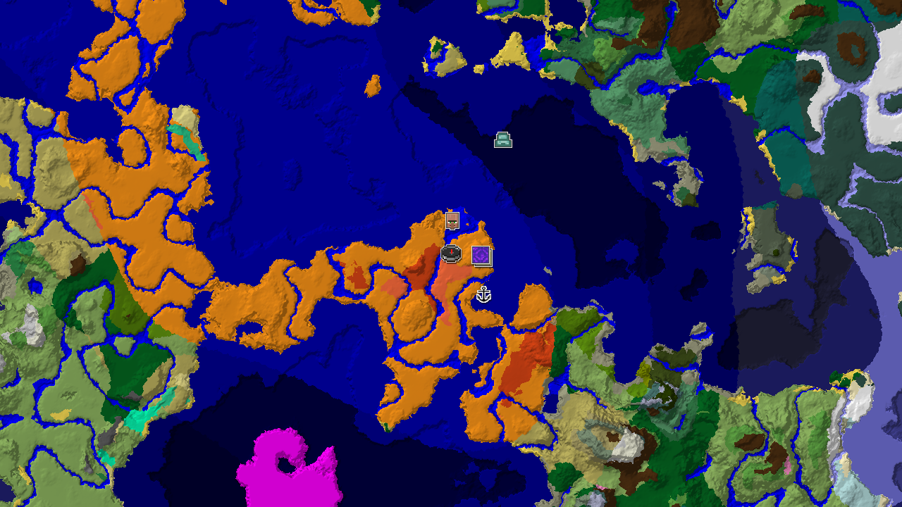 Desert and Eroded Badlands with Nearby Structures