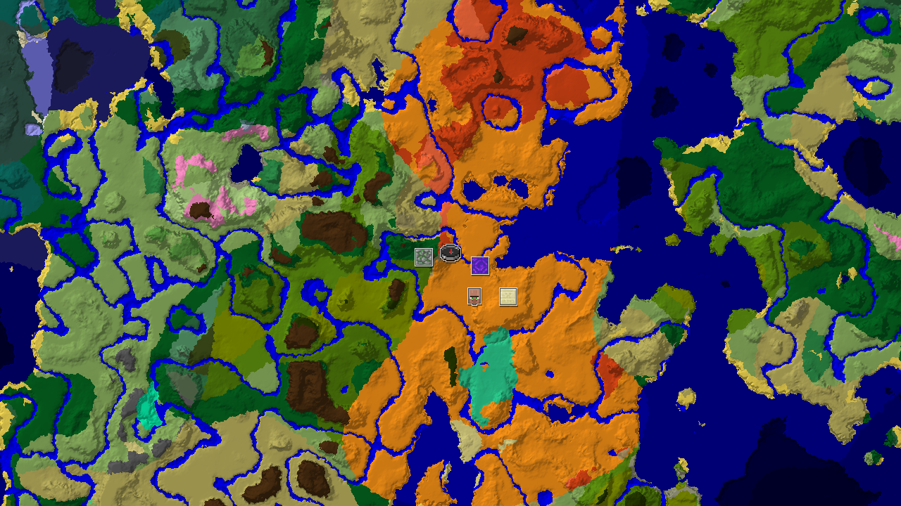 Wooded Badlands Spawn with Desert Pyramid and Jungle Temple