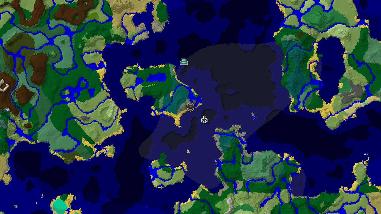 Ocean Monument Near Spawn in an Old Growth Taiga