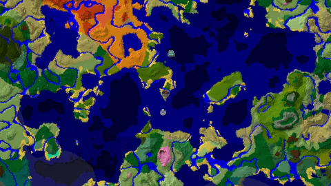 Ocean Monument and Jungle Biome Near Plains Spawn