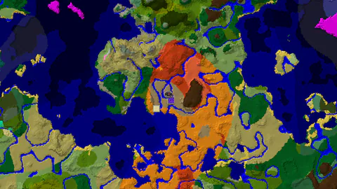 Spawn in Wooded Badlands with Desert and Jungles Nearby